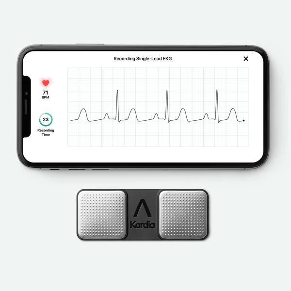 2025 AliveCor KardiaMobile EKG-apparaat �C Voor iPhone & Android, met gratis express verzending