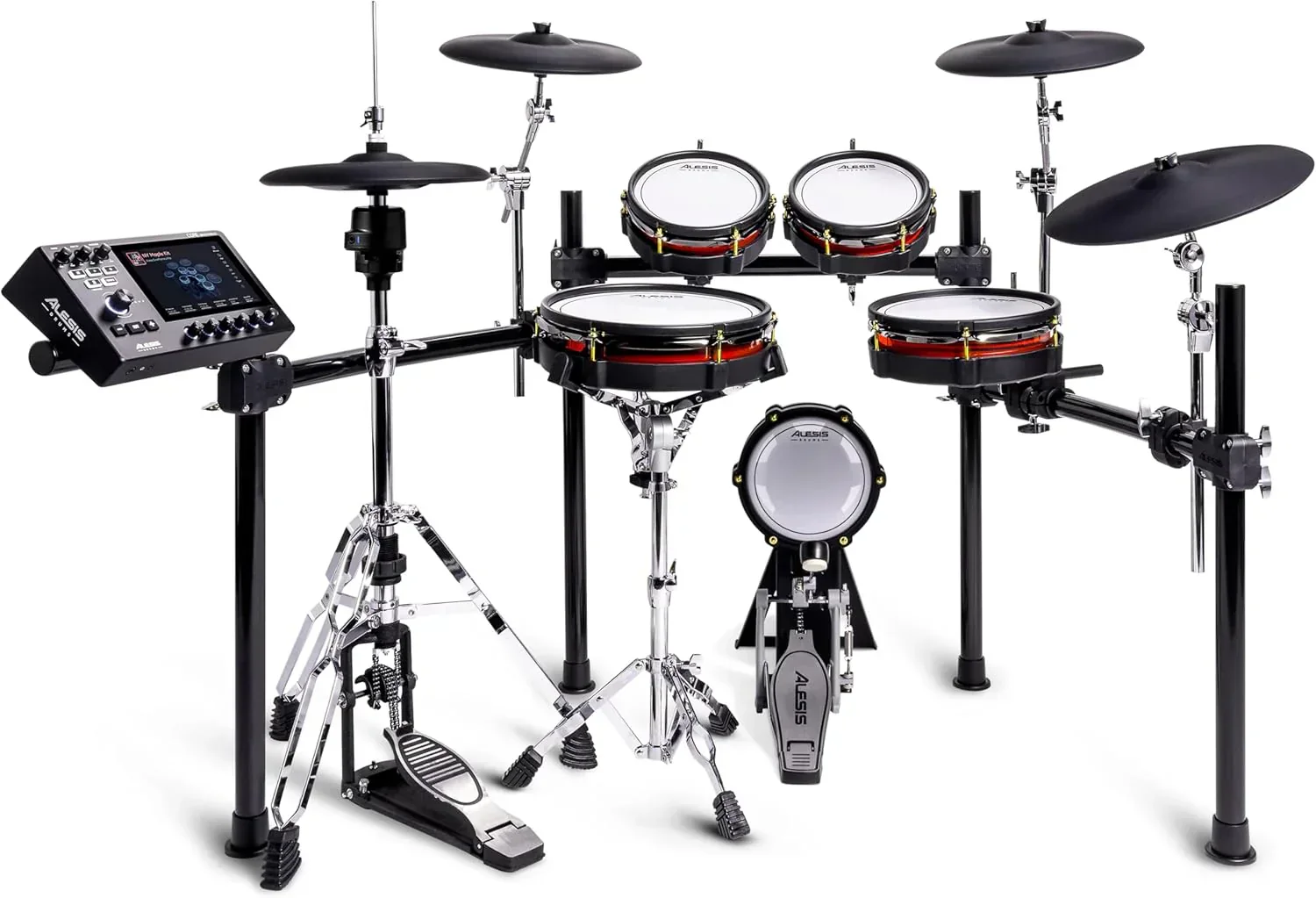 Alison Strata Prime Electronic Drum Set with Touch Screen Dual Area Grid Head
