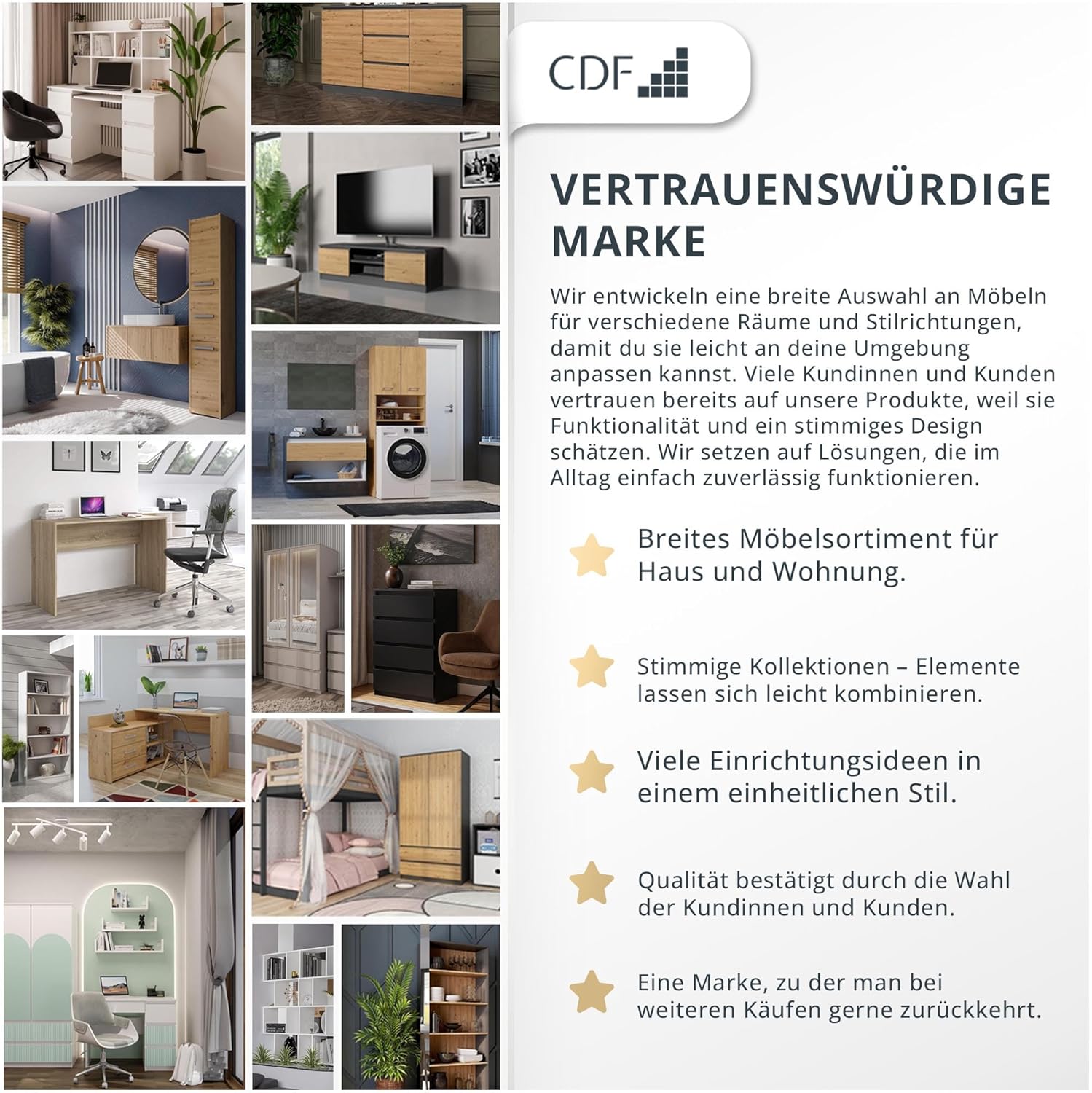 CDF Kleiderschrank Weiß 90cm Breit Kinderzimmer Schlafzimmer 2 Schubladen 2-türig Kleiderschrank Zweitüriger Schrank Moderne Look Alles für die Montage Inklusive Garderobenschrank Klamotten Spielzeuge