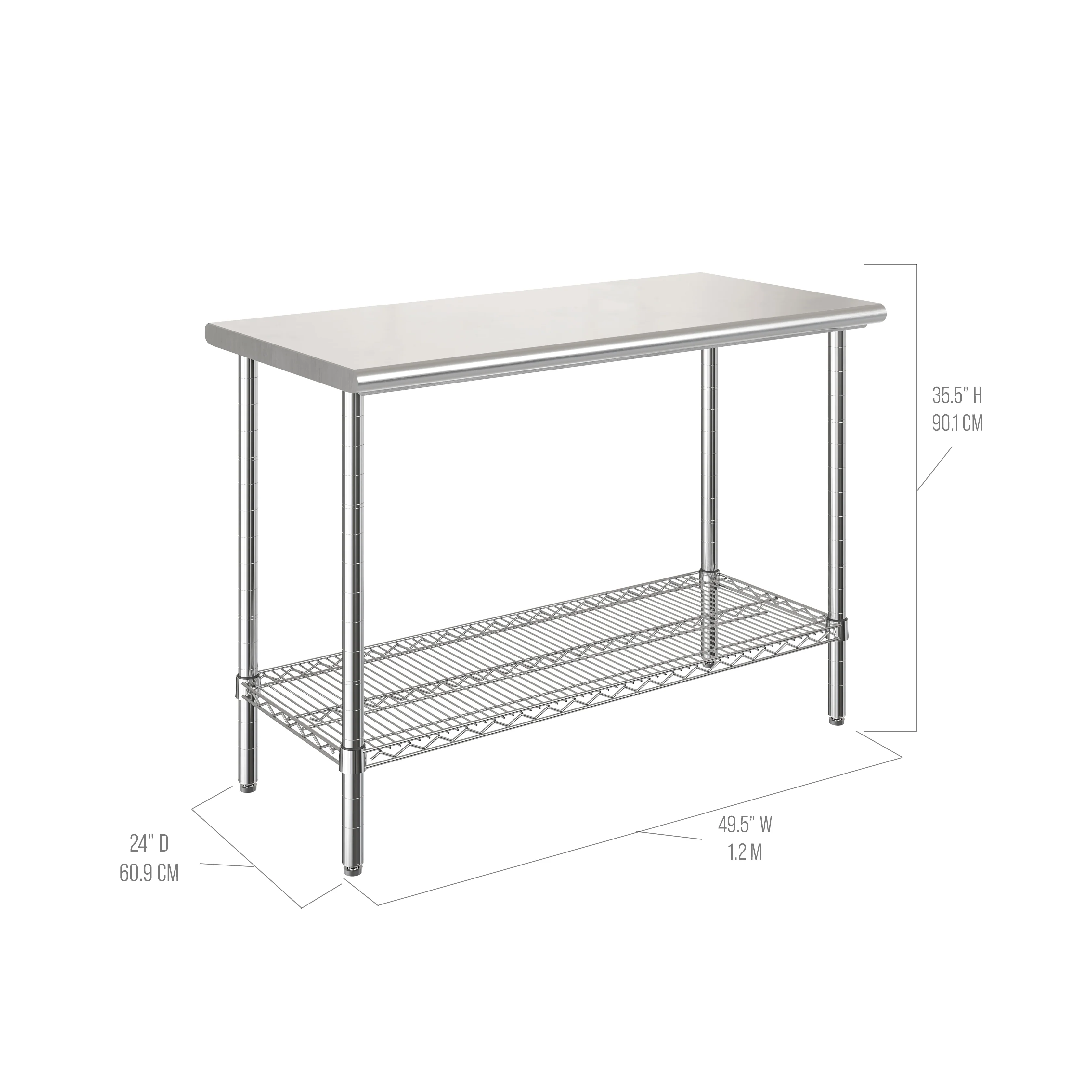 2025 RVS Werktafel met NSF-certificering