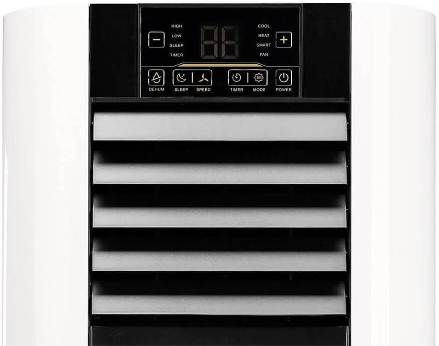 HOME DELUXE - Klimaanlage Set MOKLI XL - Mobiles Klimagerät mit 5 in1 System: kühlen, heizen, entfeuchten, lüften, Schlafmodus - 9000 BTU/h (2.600 Watt) - inkl. Fensterabdichtung