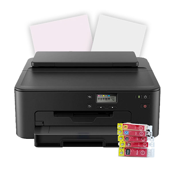 Canon TS702 Edible Inkjet Printer Bundle with Wafer Paper & Edible Ink Cartridges