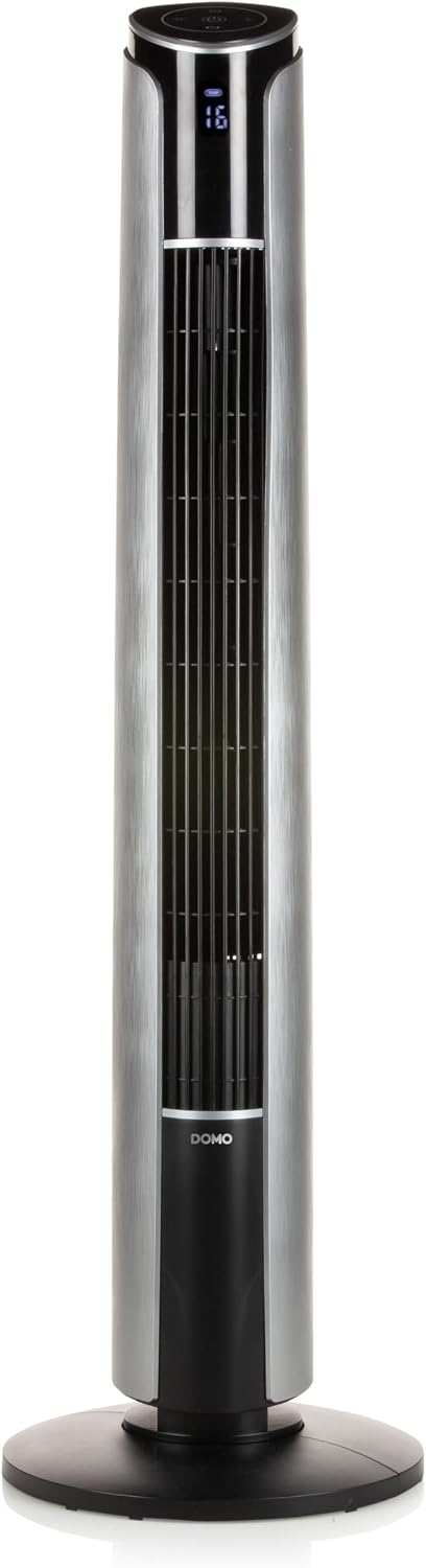 DOMO DO8127 Turmventilator mit Timer - 3 Modi + 3 Geschwindigkeiten - Schlafmodus und Kindermodus - LED Display mit Temperaturindikation