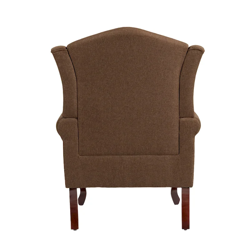 2 Set Traditional Wingback Accent Chairs Upholstered Armchair