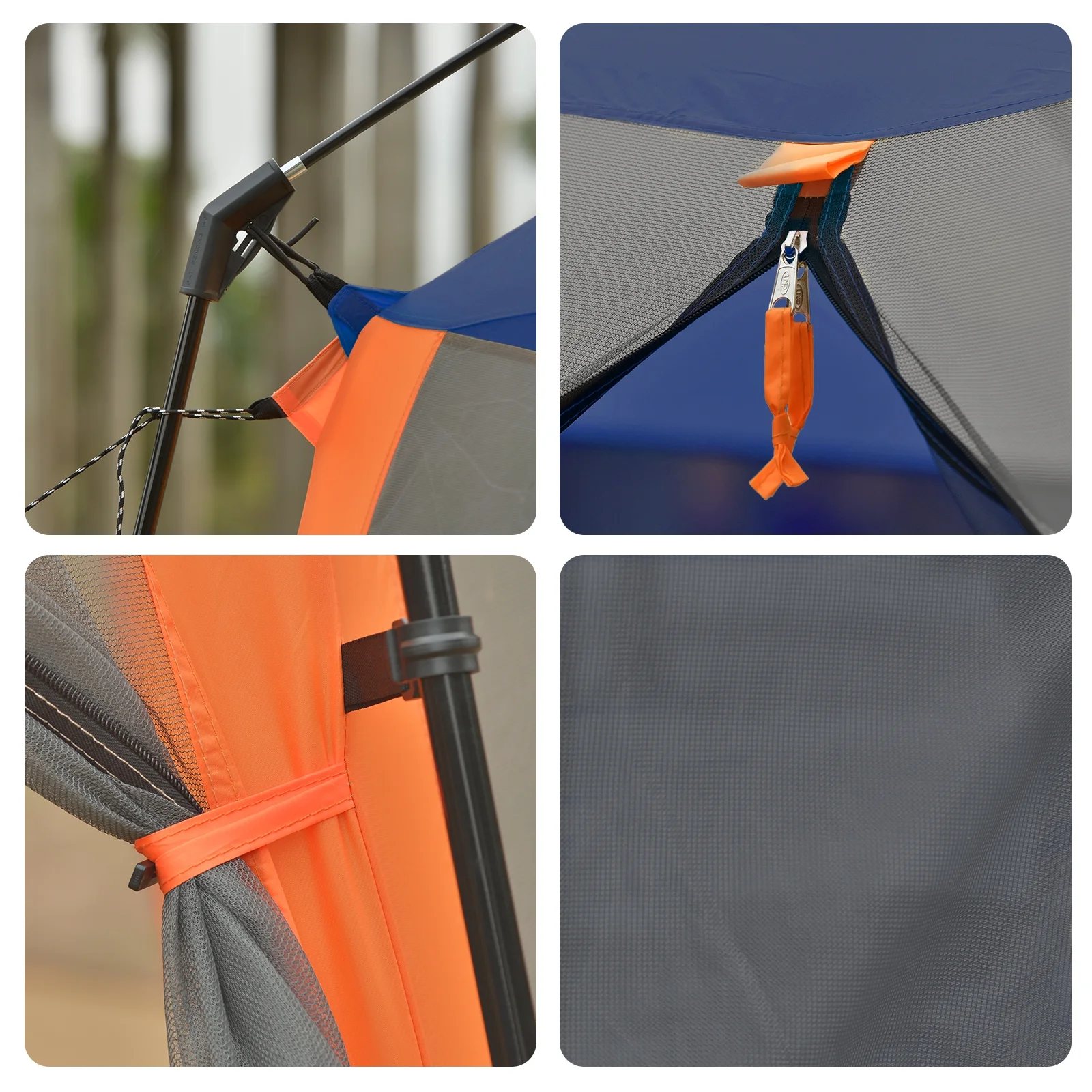 2025 Campros Screen House Room Zonnescherm Tent 12' x 10', blauw