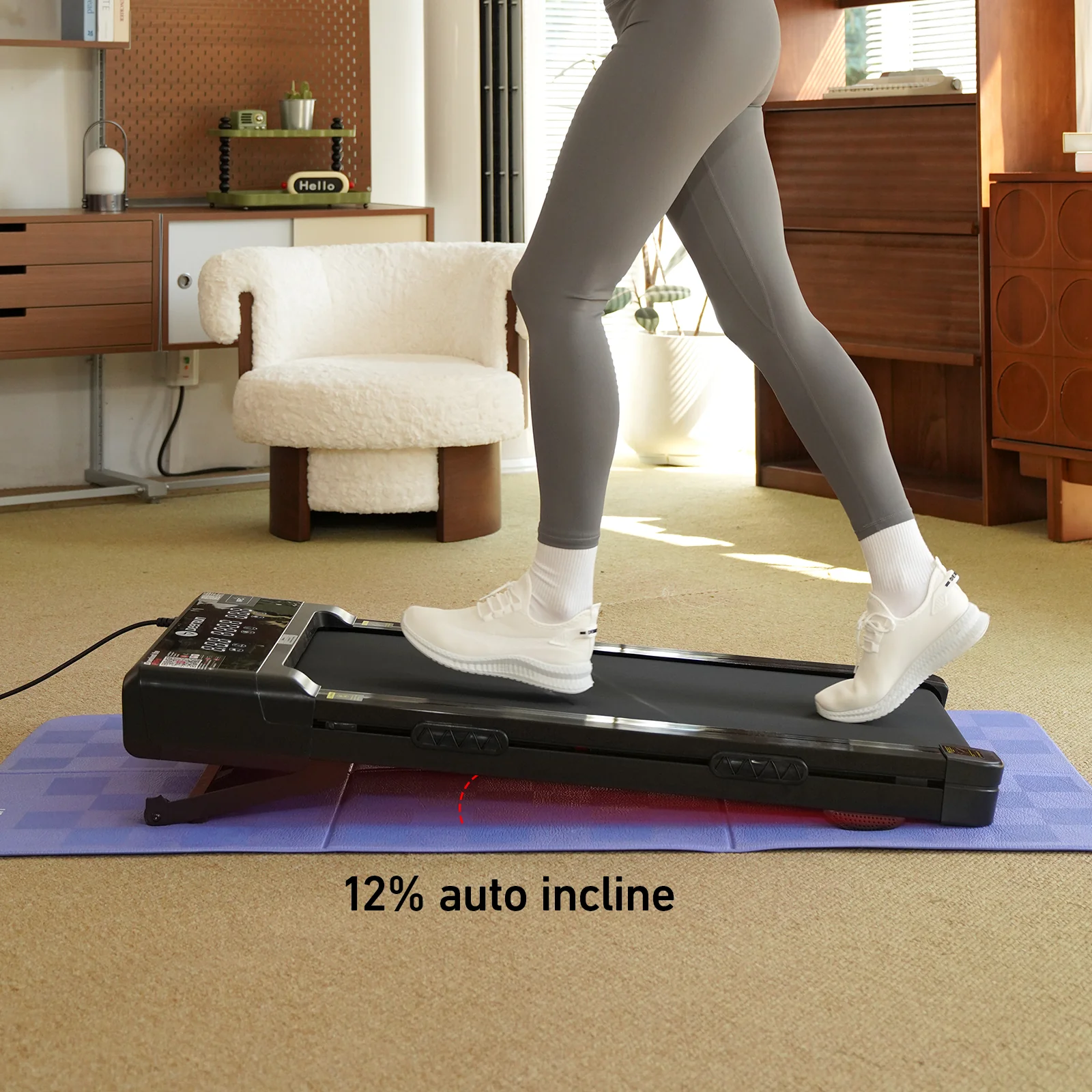 DeerRun Z10 slimme loopmat met automatische 12% hellingshoek en afstandsbediening