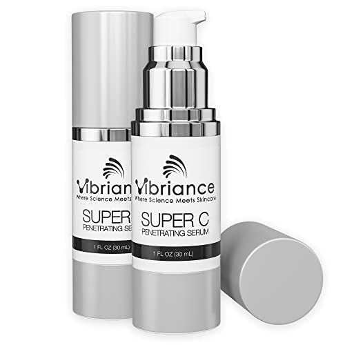 2025 Vibriance Super C Serum for Mature Skin  Made in USA  All-In-One Formula Hydrates  Firms  Lifts  Smooths  Targets Age Spots  Wrinkles  Vitamin C Serum; 1 fl oz – Pack of 2
