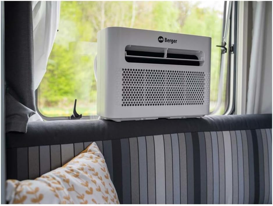 BERGER Arktar 5000 Pro Mobile Split-Klimaanlage mit Heizung | Klimaanlage mobil für Camping Wohnwagen Wohnmobil | Klimagerät zum Kühlen Entfeuchten | App Steuerung und Timerfunktion