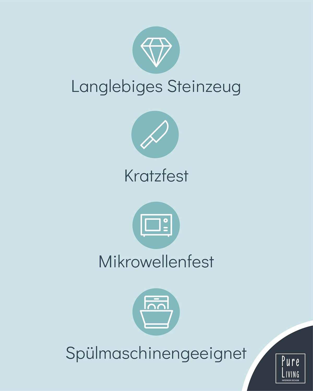 Steingut Geschirrset 6 Personen Ibiza 24 tlg. TESTSIEGER, Traumhaftes Mediterranes Steingut Geschirr Set, Schüssel- und Teller Set, Tafelservice 6 Personen, Geschirrsets Pure Living in Blau-Beige