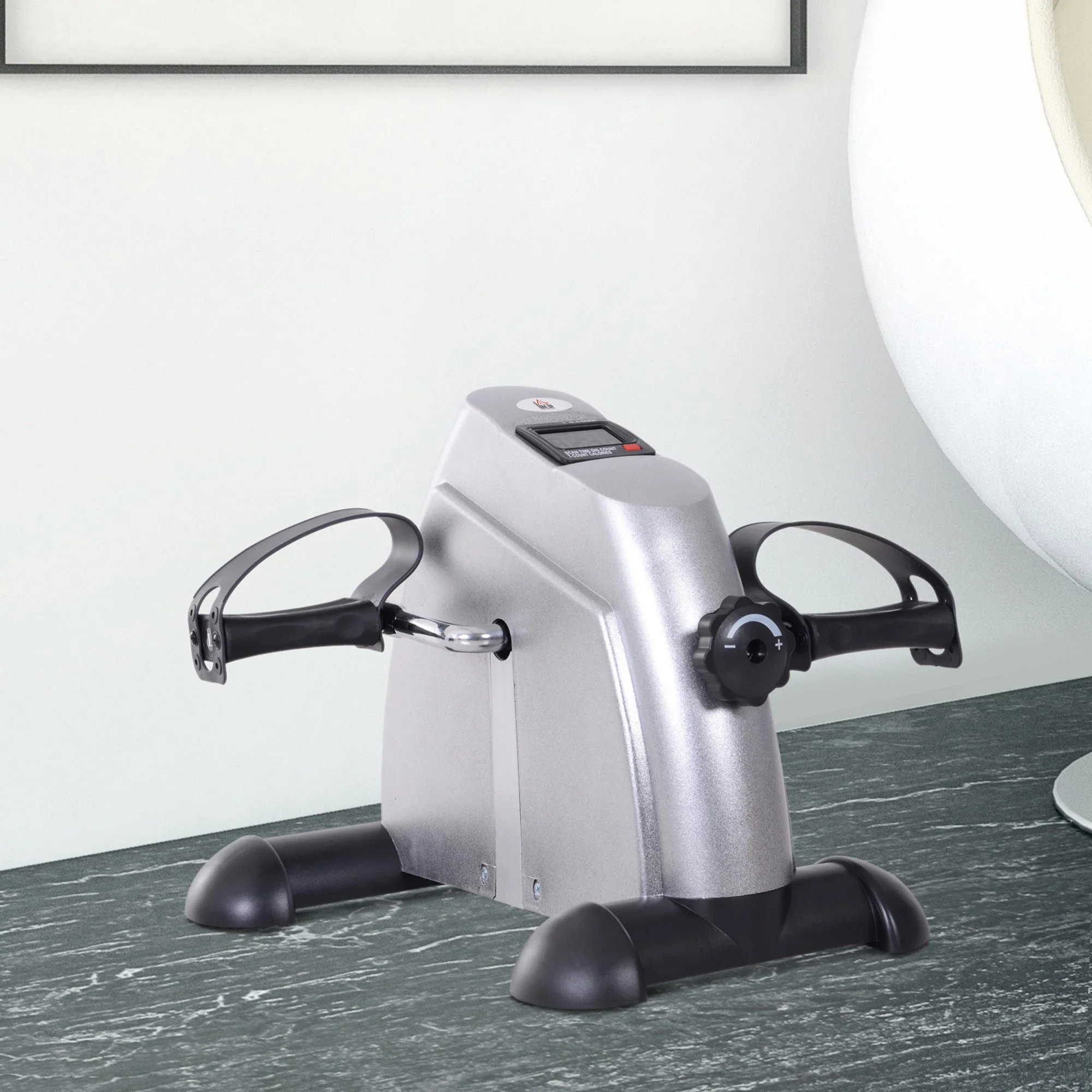 HOMCOM Minibike-peddelfiets hometrainer met lcd-display verstelbaar