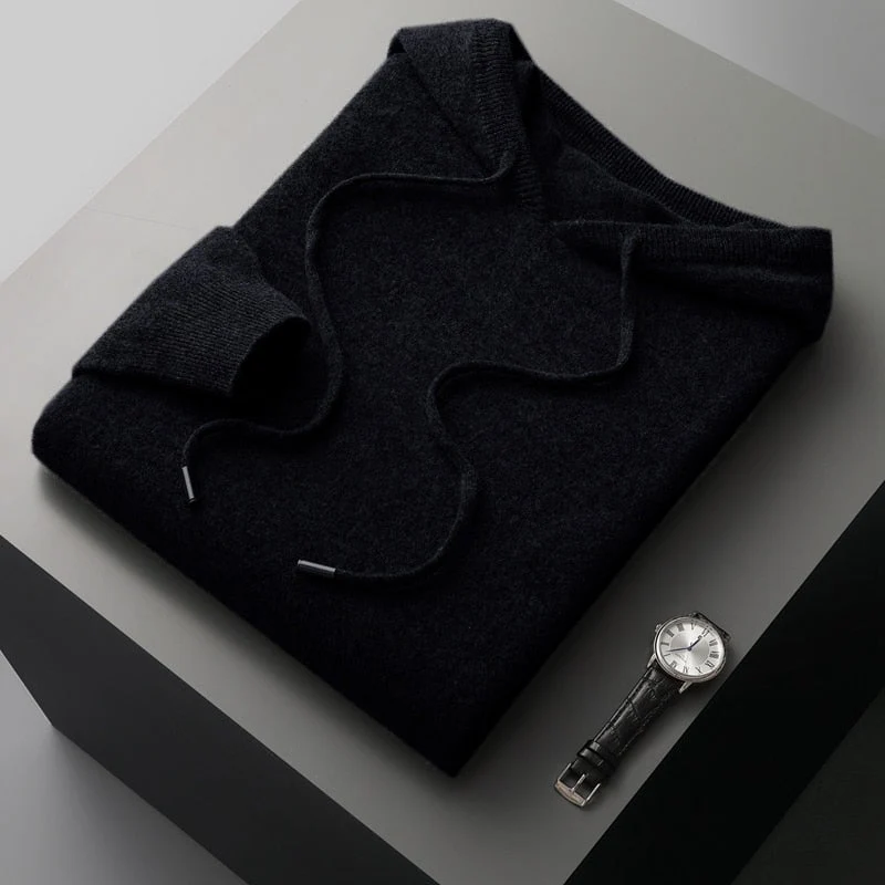 Kaschmir-Hoodie �C 100 % Merinowolle