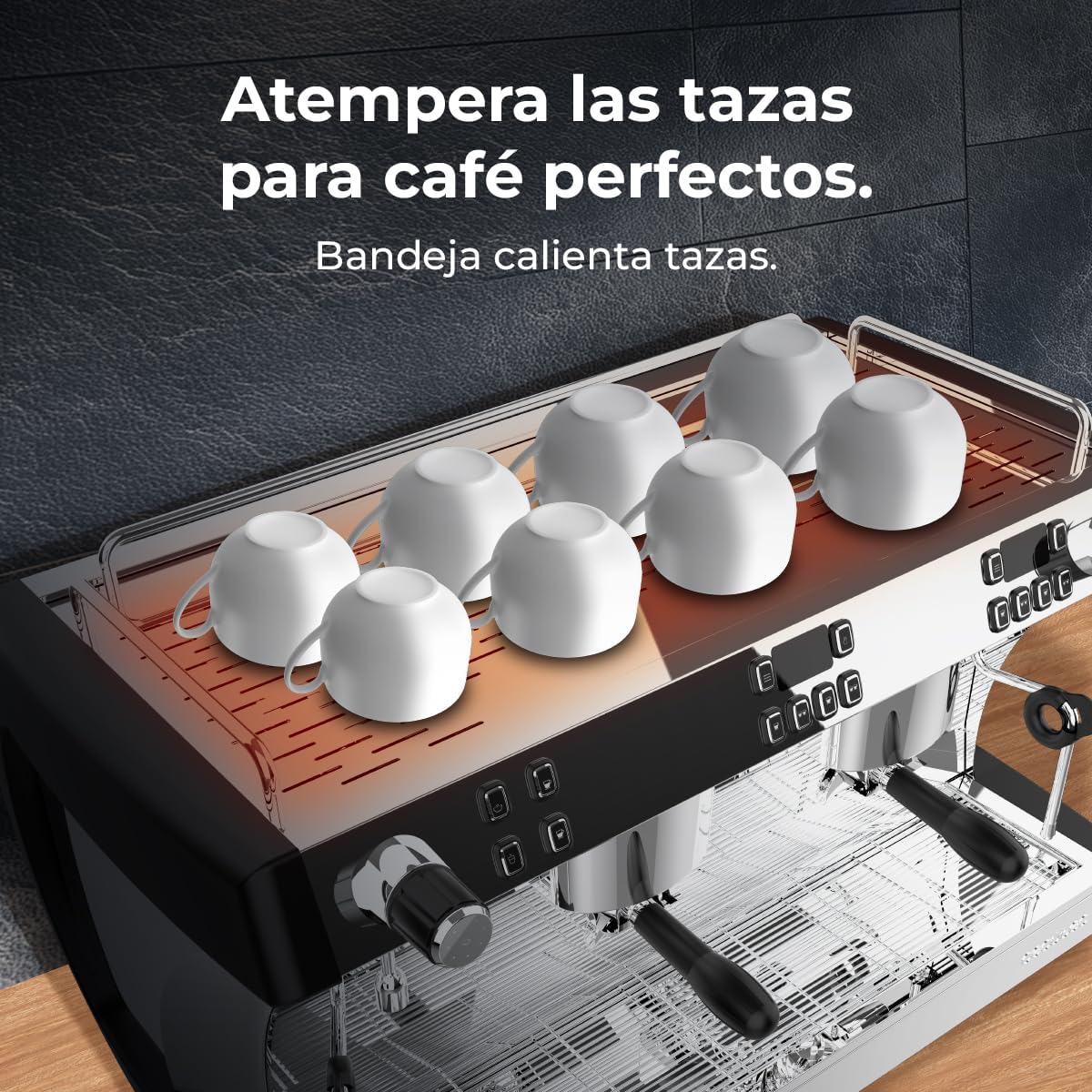 Cecotec Espresso-Kaffeemaschine Barista Baristeo Intima, professionelle Barista-Espressomaschine, Vorbrüh-System, 15 Bar Pumpe, einfaches Befüllen, 1,7L Wassertank und Tassenwärmer