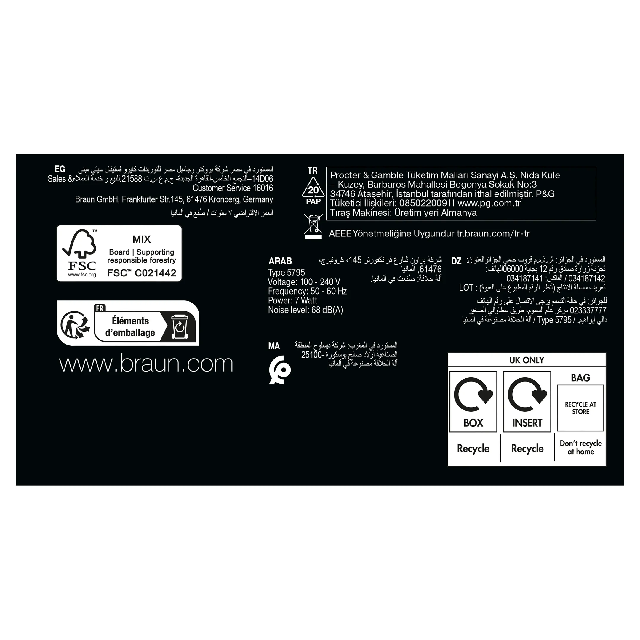Braun Elektrisch scheerapparaat Series 8 8617s
