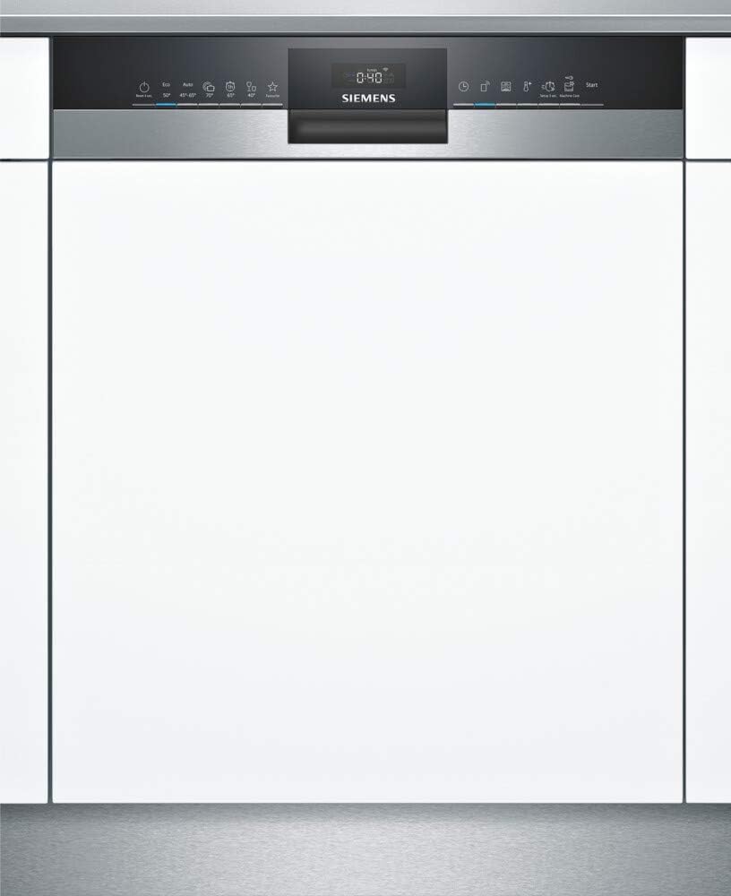 Siemens SN53HS41TE iQ300 Teilintegrierter Geschirrspüler, 92 kWh, 12 MGD, Smart Home kompatibel via Home Connect, hygiene Plus Programm, vario Korb System, Edelstahl