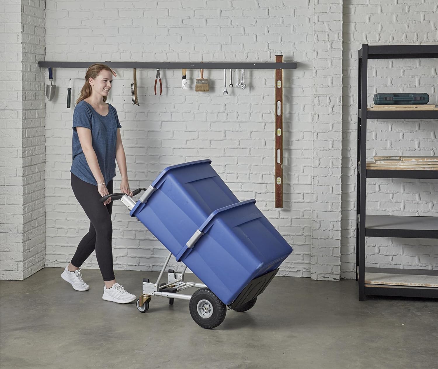 2025 4-in-1 Folding Series Hand Truck with Flat-Free Wheels