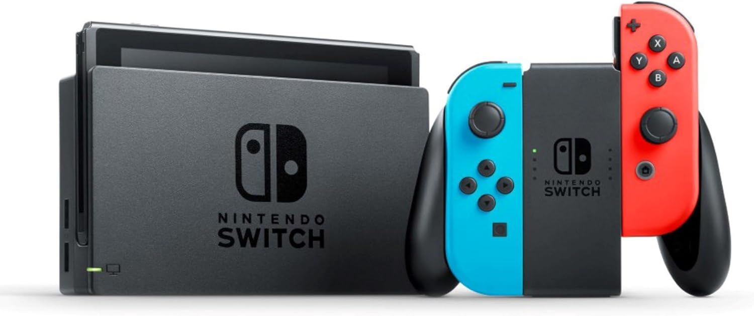 Consola Nintendo Switch - Color Azul Neón/Rojo Neón + Super Mario Bros. Wonder
