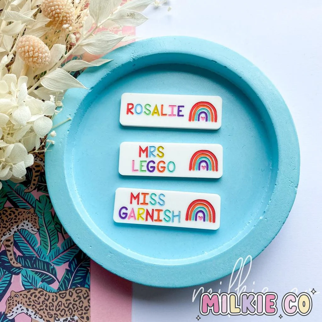 Rainbow Name Badge (Paint Fill)
