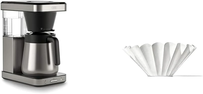 OXO Brew 8-Cup Coffee Maker - Single-Serve & Carafe, Thermal Stainless Steel, SCA Certified