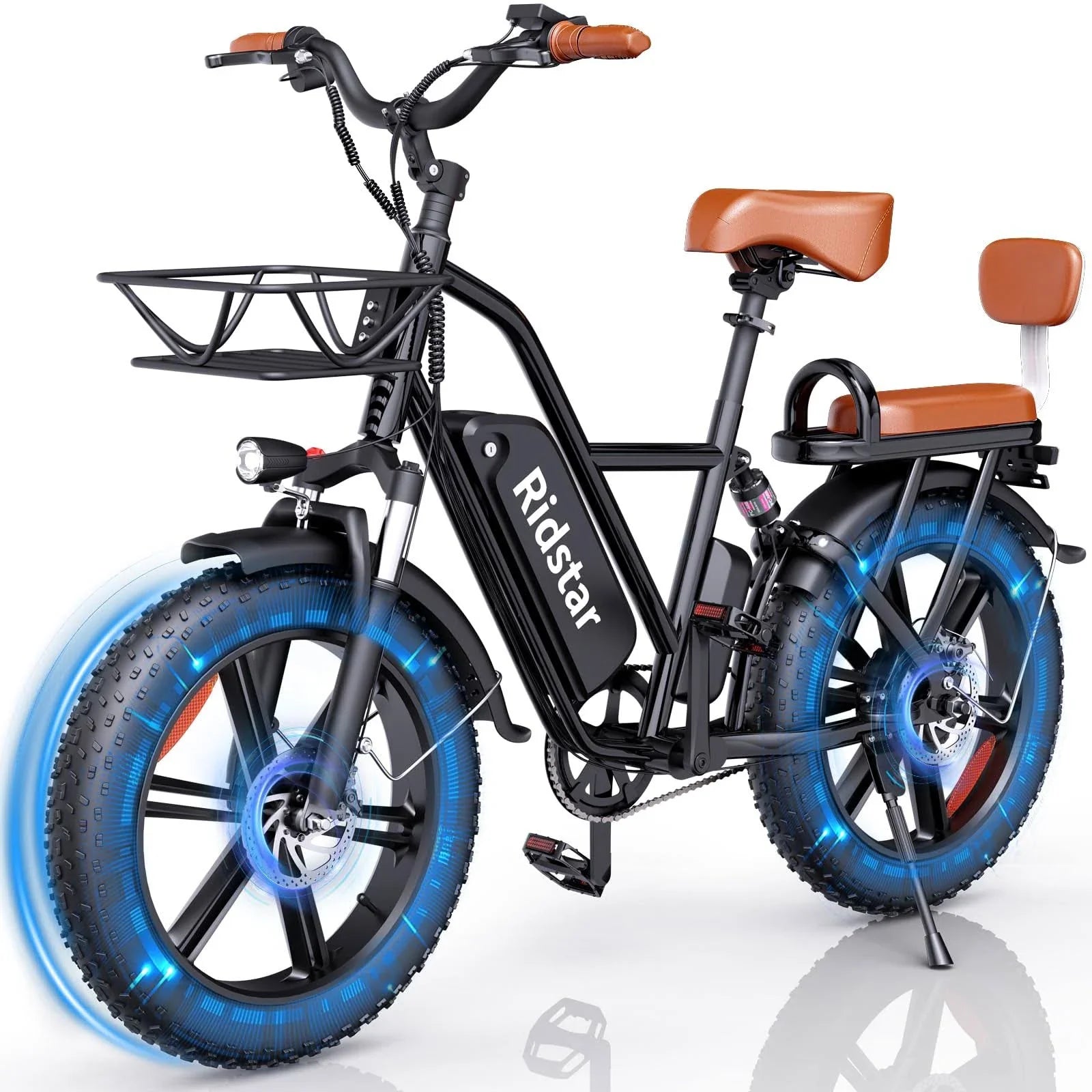 1000W Electric Bike for Adults 48V 15Ah Removable Battery Ebike 20′′ x 4.0 – 1000W