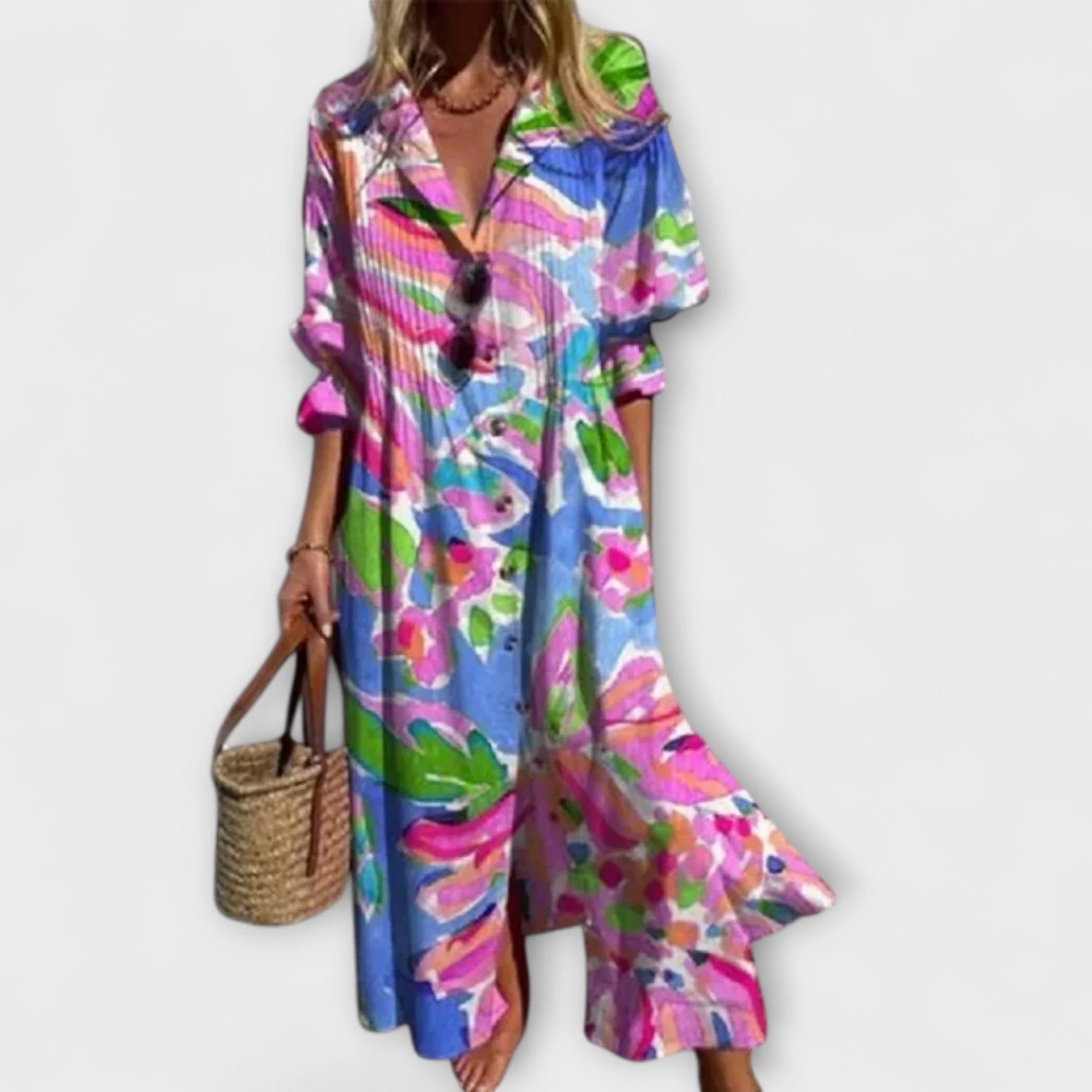 Maxikleid f��r Damen mit lockerer Passform und schmeichelhafter Silhouette