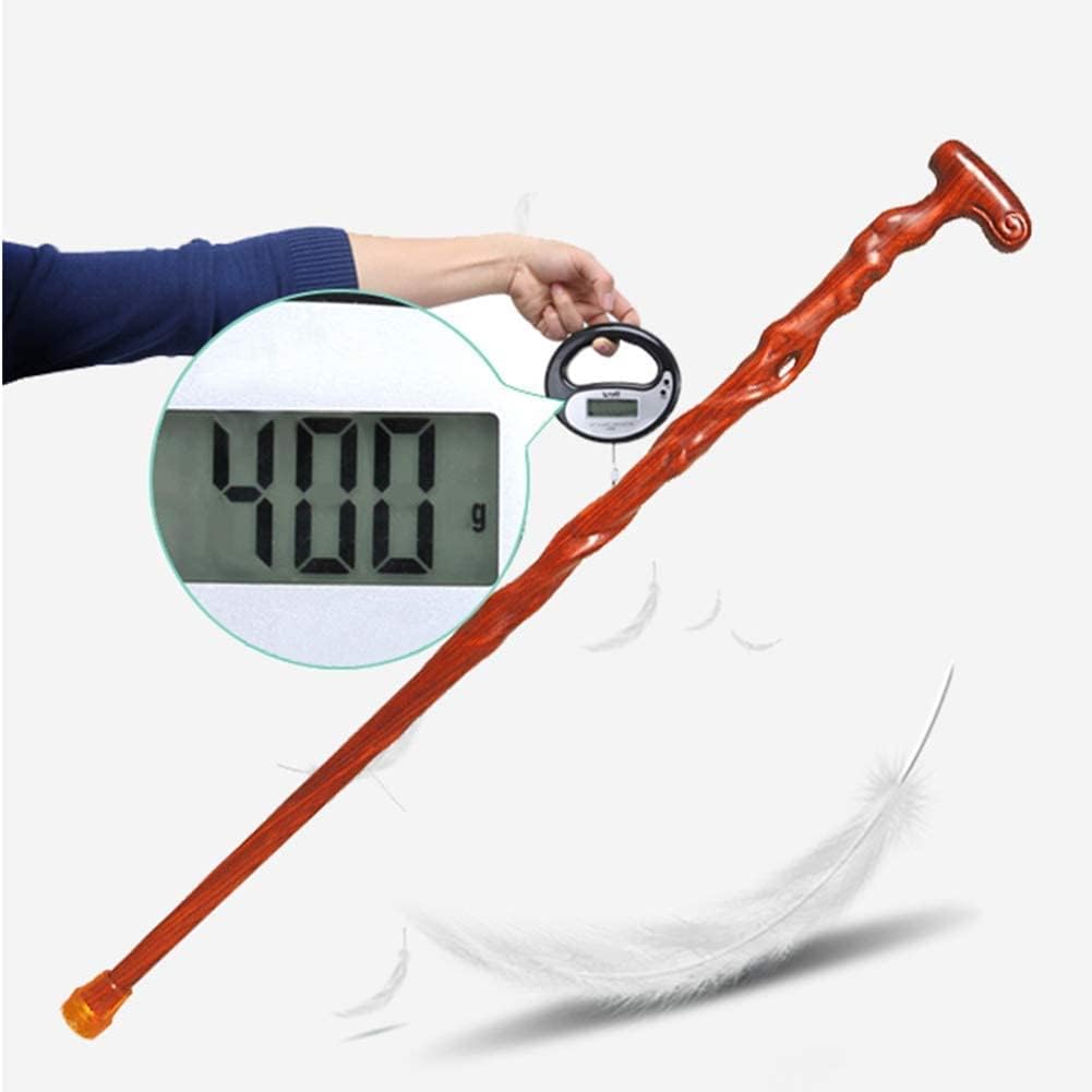 Naturholz Wanderstock Trekkingstock für Damen und Herren Leicht und Walking Cane für Senioren Massivholz Outdoor Walker mit Offset Design