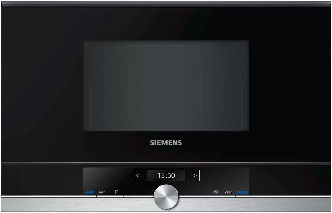 Siemens BF634LGS1 Mikrowelle, 900 W, 21 L Garraum, LED-Innenbeleuchtung, Edelstahl