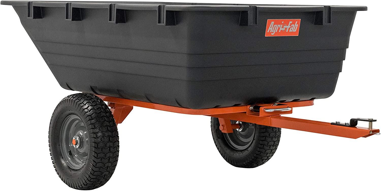 Agri Fab Inc 45 0553, 1000 Pound, Poly Dump/Swivel Cart, Black/Orange