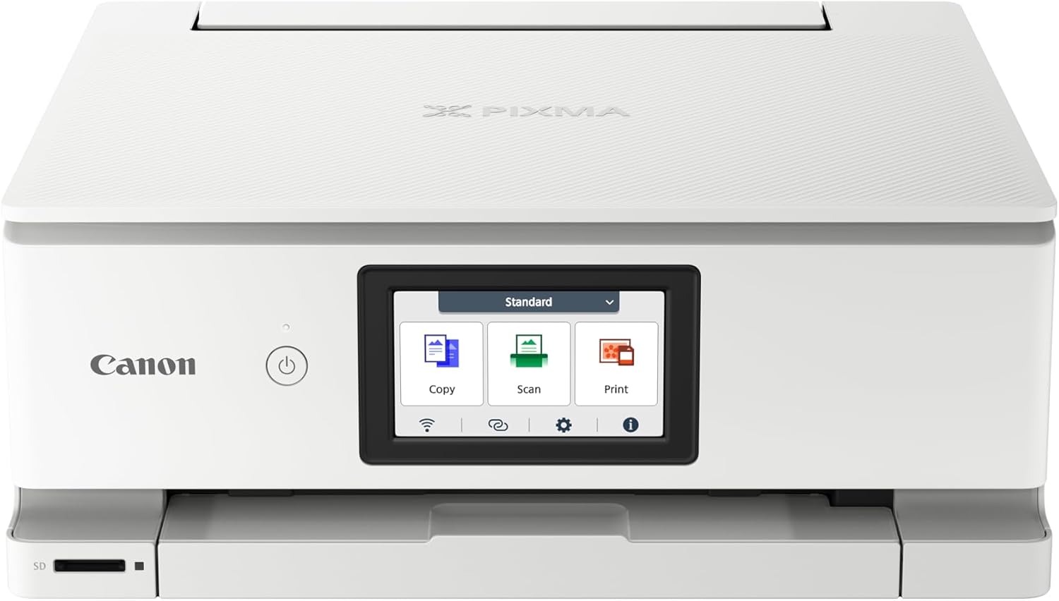 Canon PIXMA TS8750 Multifunktionsdrucker 3in1 (Tintenstrahl,Drucken, Kopieren, Scannen, A4, 10,8 cm Touch LCD, WLAN, Duplexdruck, 2 Papierzuführungen, 2 x 100 Blatt, 6 Separate Tinten) schwarz