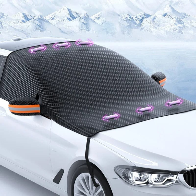 AutoShield MagnetoGuard Car Snow Cover | Magnetic Windshield Protector for All Seasons