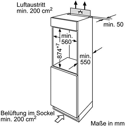 Bosch GIV11ADC0 Serie 6 Einbau-Gefrierschrank, 95 kWh, Jahr, 70 l, LowFrost, FreshSense, 72 x 56