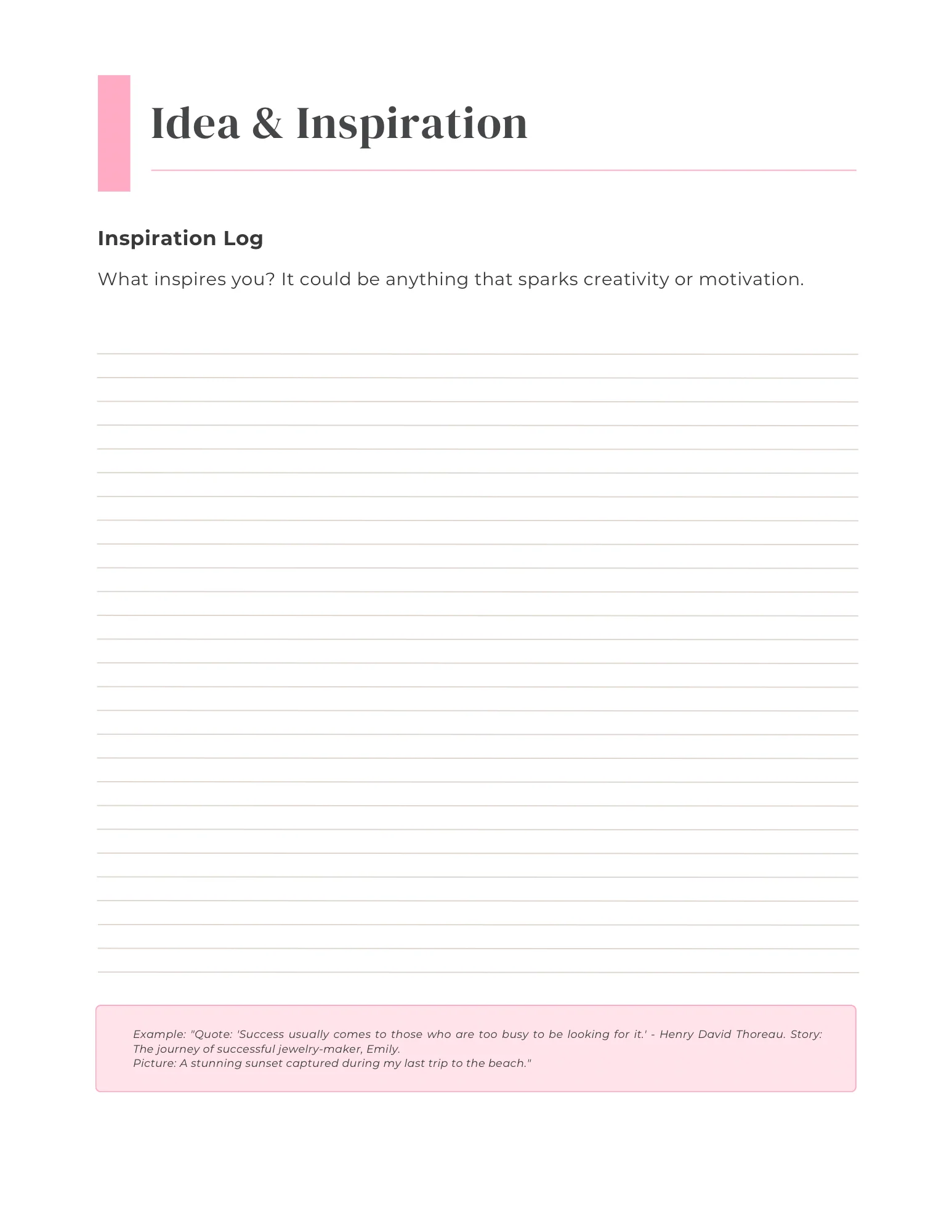 Side Hustle Planner