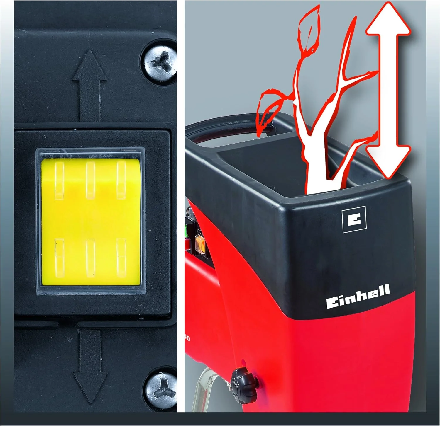 Einhell Elektrische hakselaar GC-RS 2540 (snijwals, draairichtingsschakelaar, grote trechteropening, robuust onderstel, incl. afvalzak)