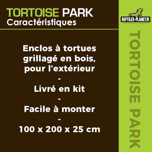 Reptiles Planet Recinzione per esterni del parco delle tartarughe, 200 x 100 x 25 cm : Amazon.it: Prodotti per animali domestici