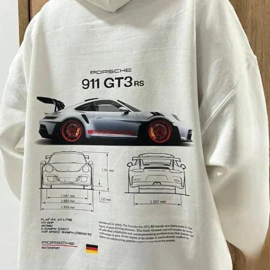 Unisex Renn-Hoodie mit Grafikdruck �C Dynamischer Look