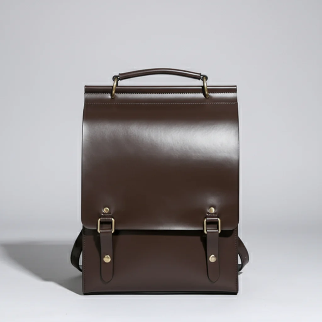 Classic Satchel Laptop Leather School Backpack for Women