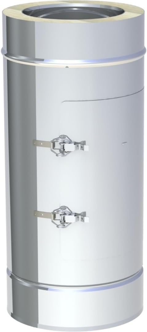 Jeremias DW-FU Revisionselement Design Plus 350mm Edelstahl doppelwandig bis 600Grad geeignet für Innenbereich Abgassystem