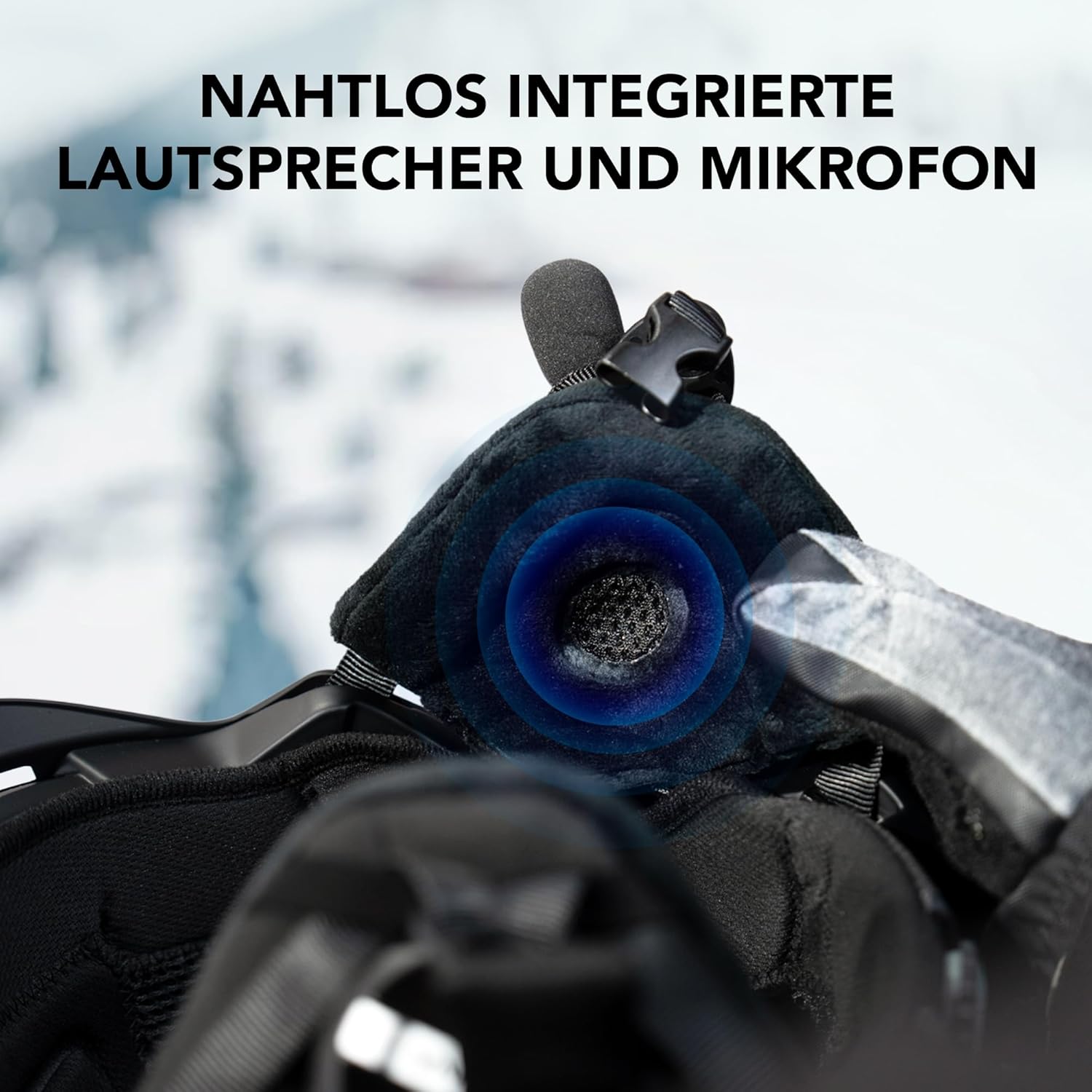 Sena Latitude S2 Snow Sports Smart Helm mit Bluetooth-Konnektivität und Mesh-Intercom-Kommunikation zum Skifahren, Snowboarden (Größe L)