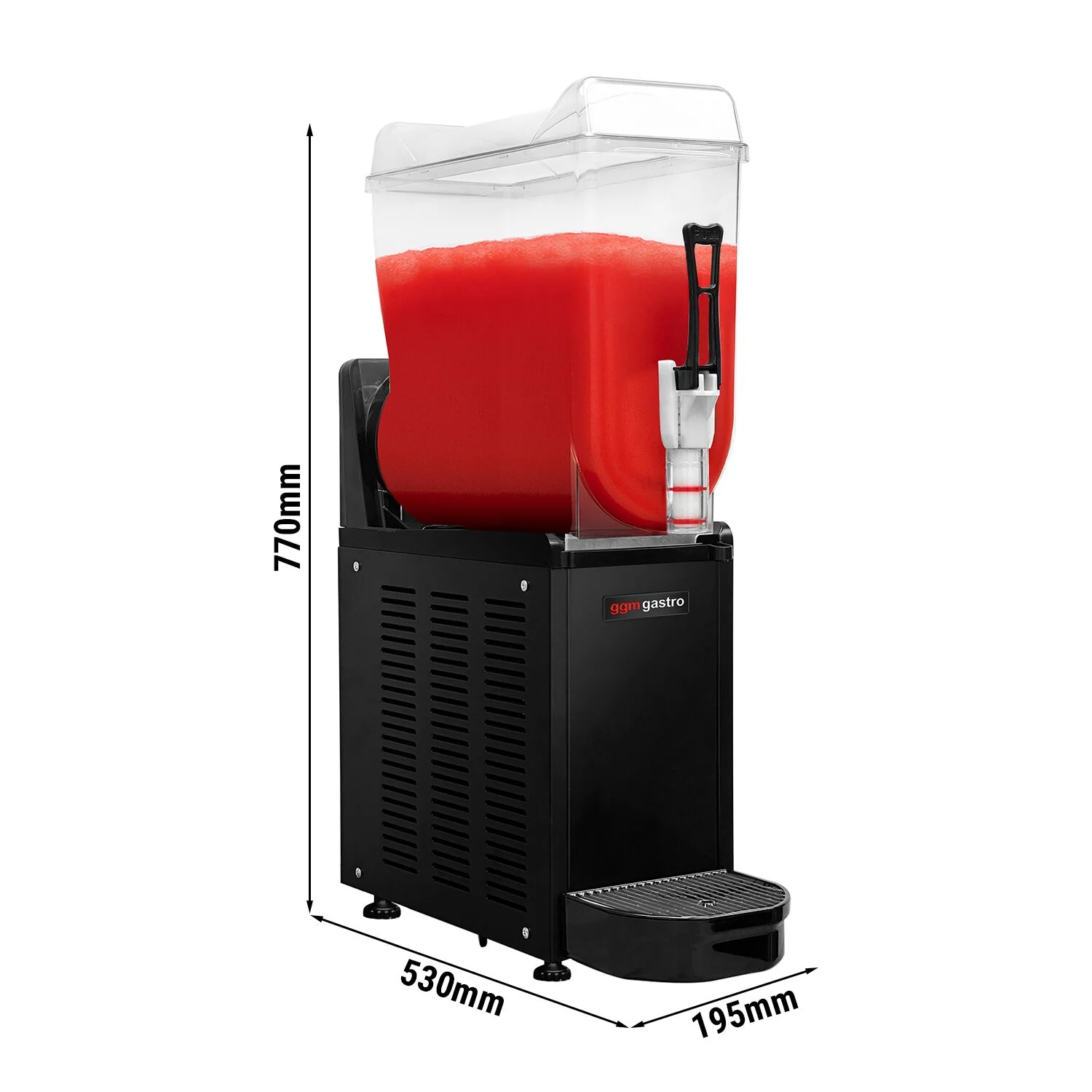 Slushmaskin - 12 l - 490 W - svart