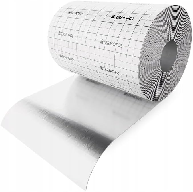 Termofol Aluminiumschaumisolierung – 3 mm Dicke, 50 m laufend, Breite 100 cm – Wärme- und Schalldämmung für Fußböden, Dächer, Garagentore und Wohnwagen