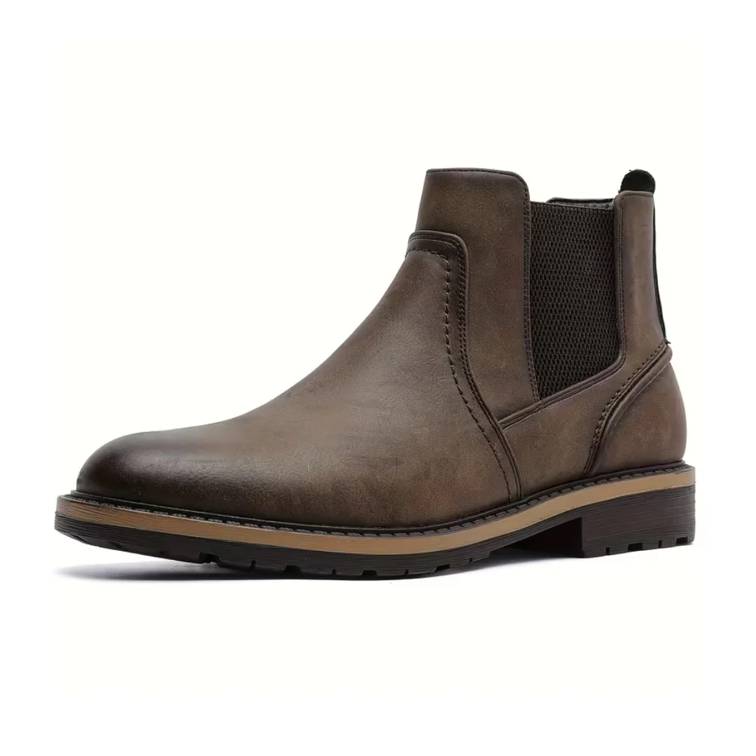 Men��s Brown Chelsea Boots �C Matte Finish