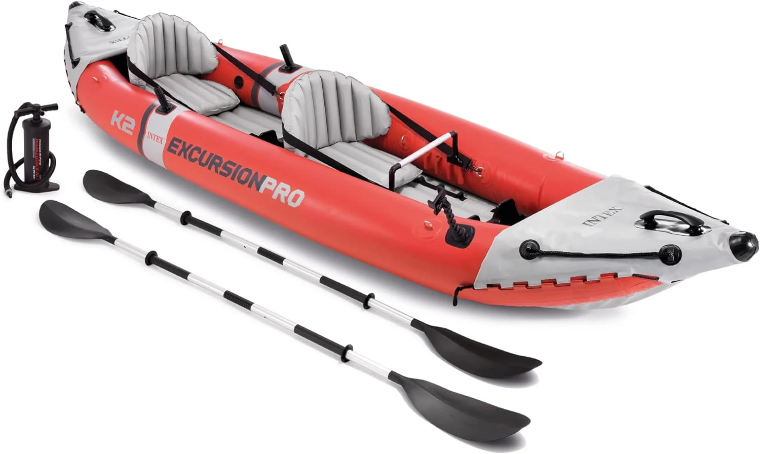 Intex 68309EP Excursion Pro K2 Inflatable Kayak Set: Includes Deluxe 86in Kayak Paddles and High