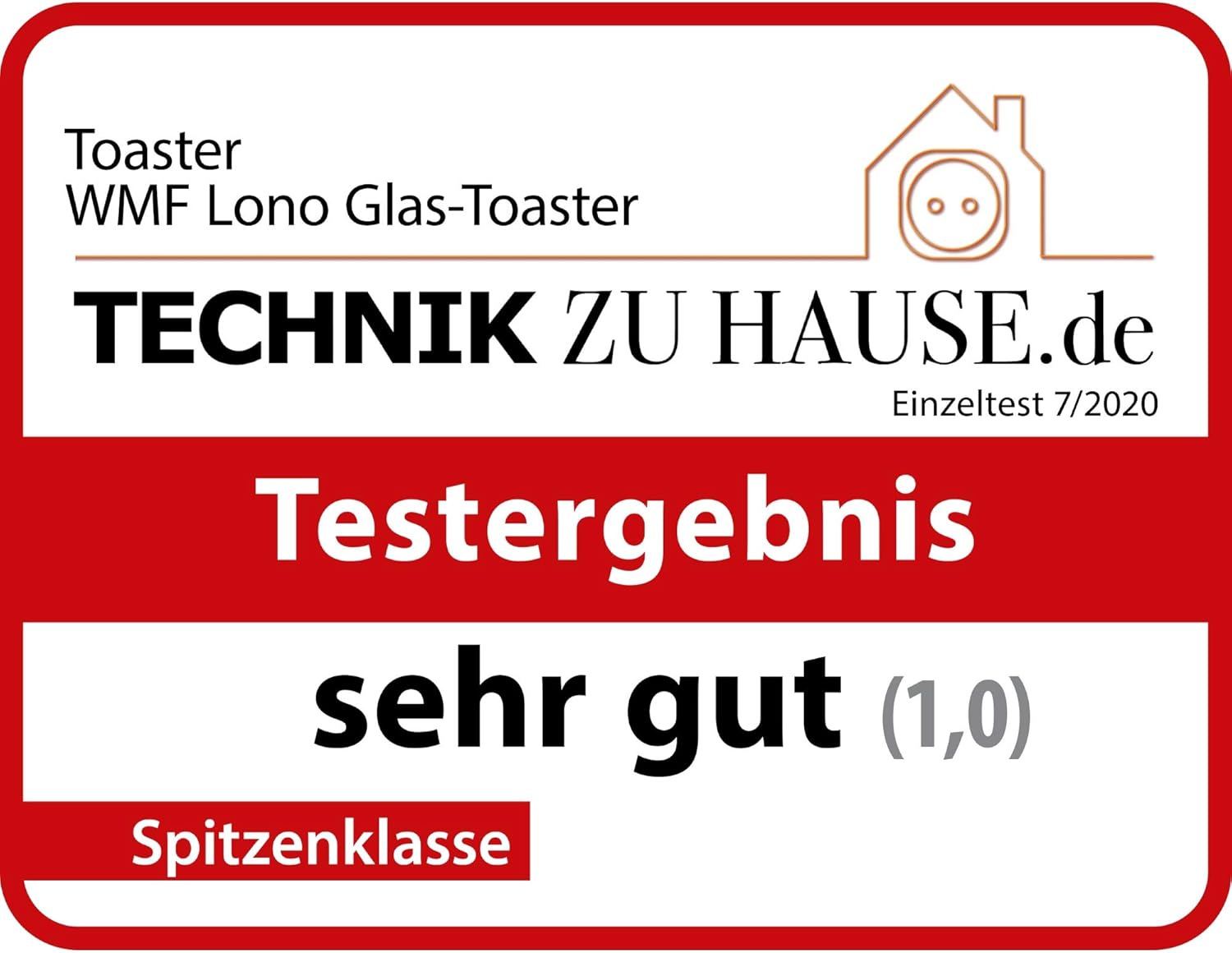 WMF Lono Toaster Glas mit Brtchenaufsatz, 2 Scheiben, XXL, motorisierte Toastaufnahme, Aufwrm-Funktion, 7 Brunungsstufen, Toaster edelstahl matt