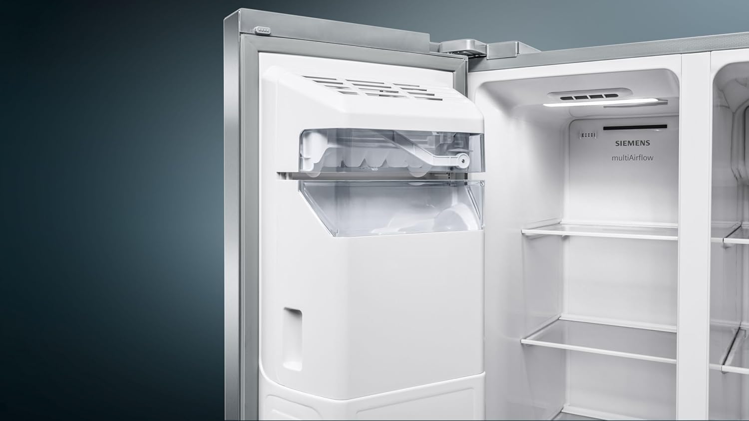 SIEMENS KF96NVPEA iQ300 Multi-Door-Kühlschrank, 183 x 91 cm, 405 L Kühlen & 200 L Gefrieren, hyperFresh längere Frische, noFrost nie wieder abtauen, superCooling schnellere Kühlung