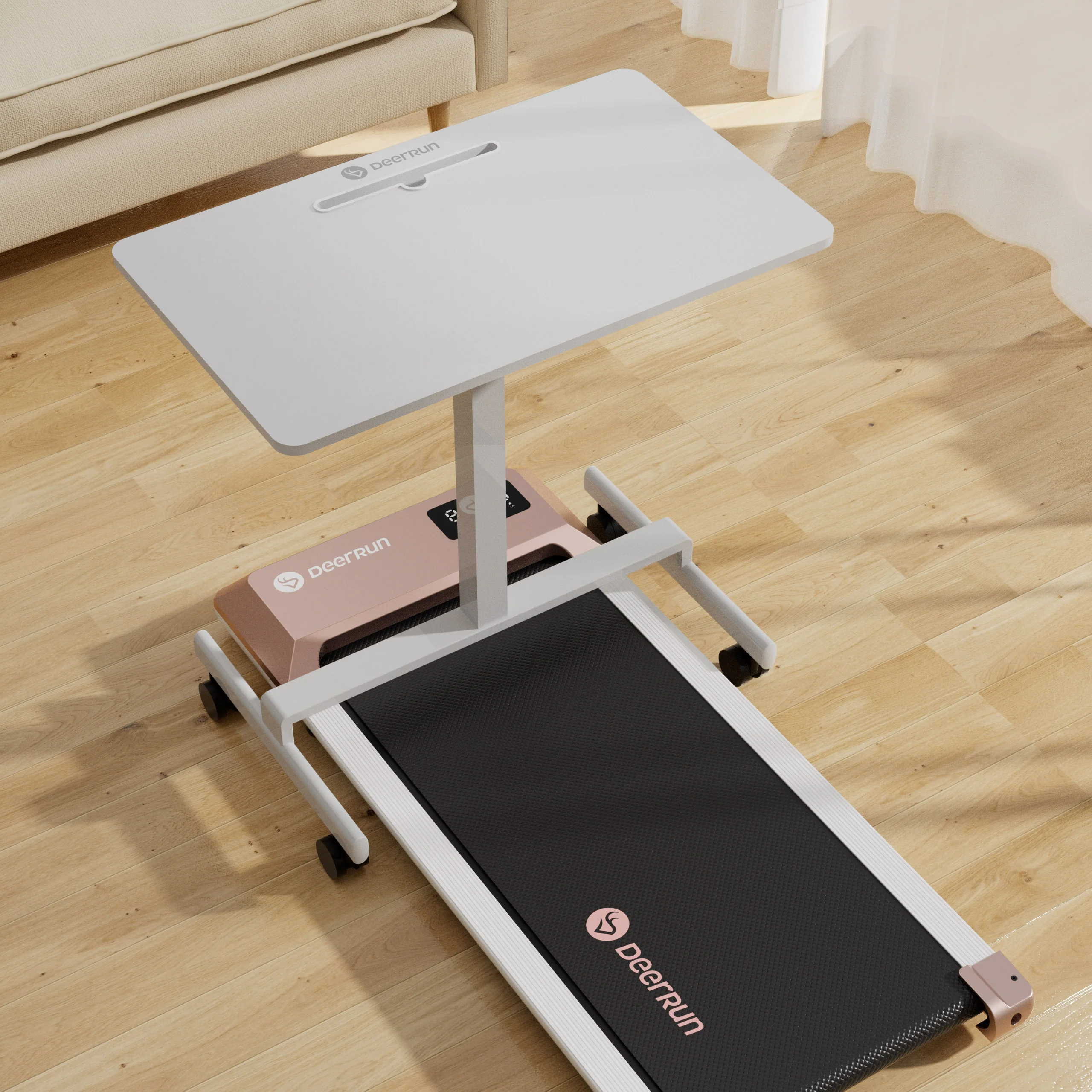 DeerRun Q1 Urban Mini loopband voor onder het bureau met afstandsbediening