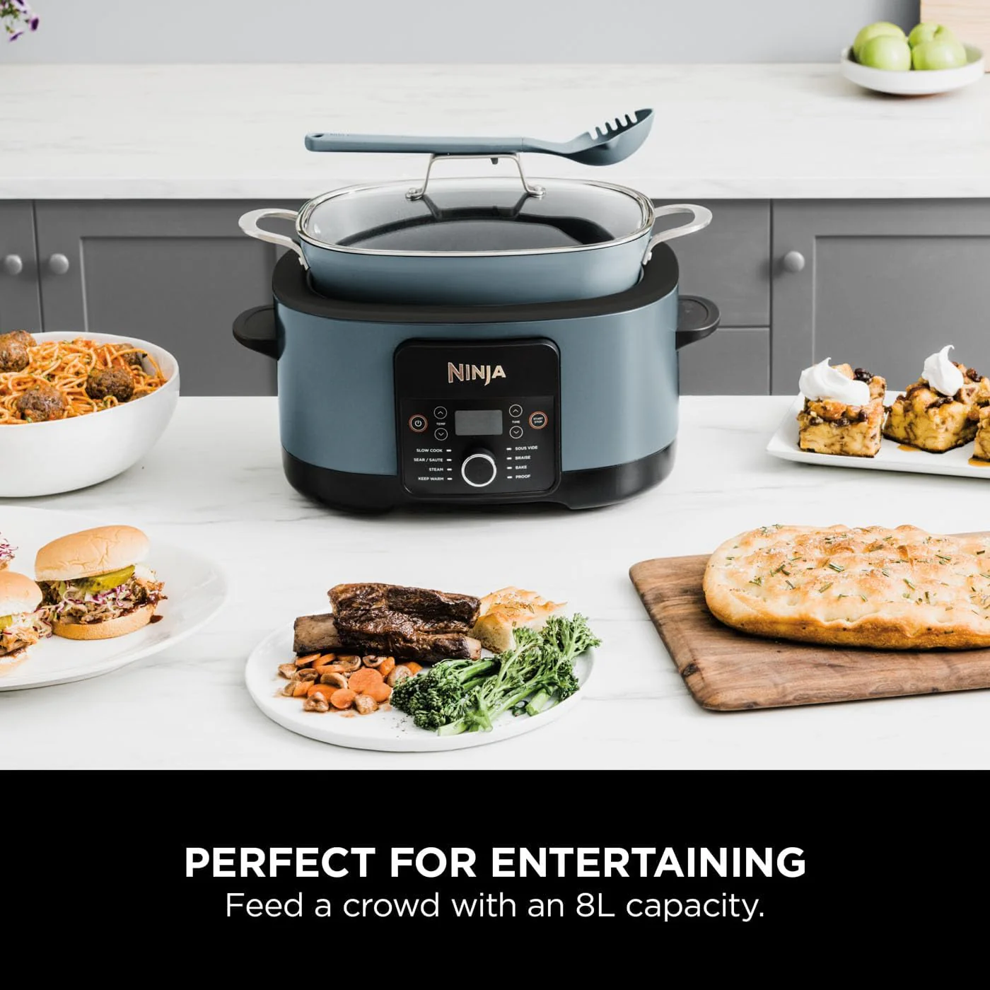 2025 Ninja Foodi PossibleCooker 8-in-1 Slowcooker 8L ?C Marine Grey