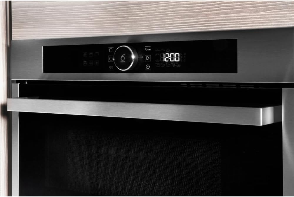 Whirlpool AMW731/IX Europe Linie Urban Mikrowelle Space Chef, Metall, silber, 38.5 x 59.5 x 51.4 cm
