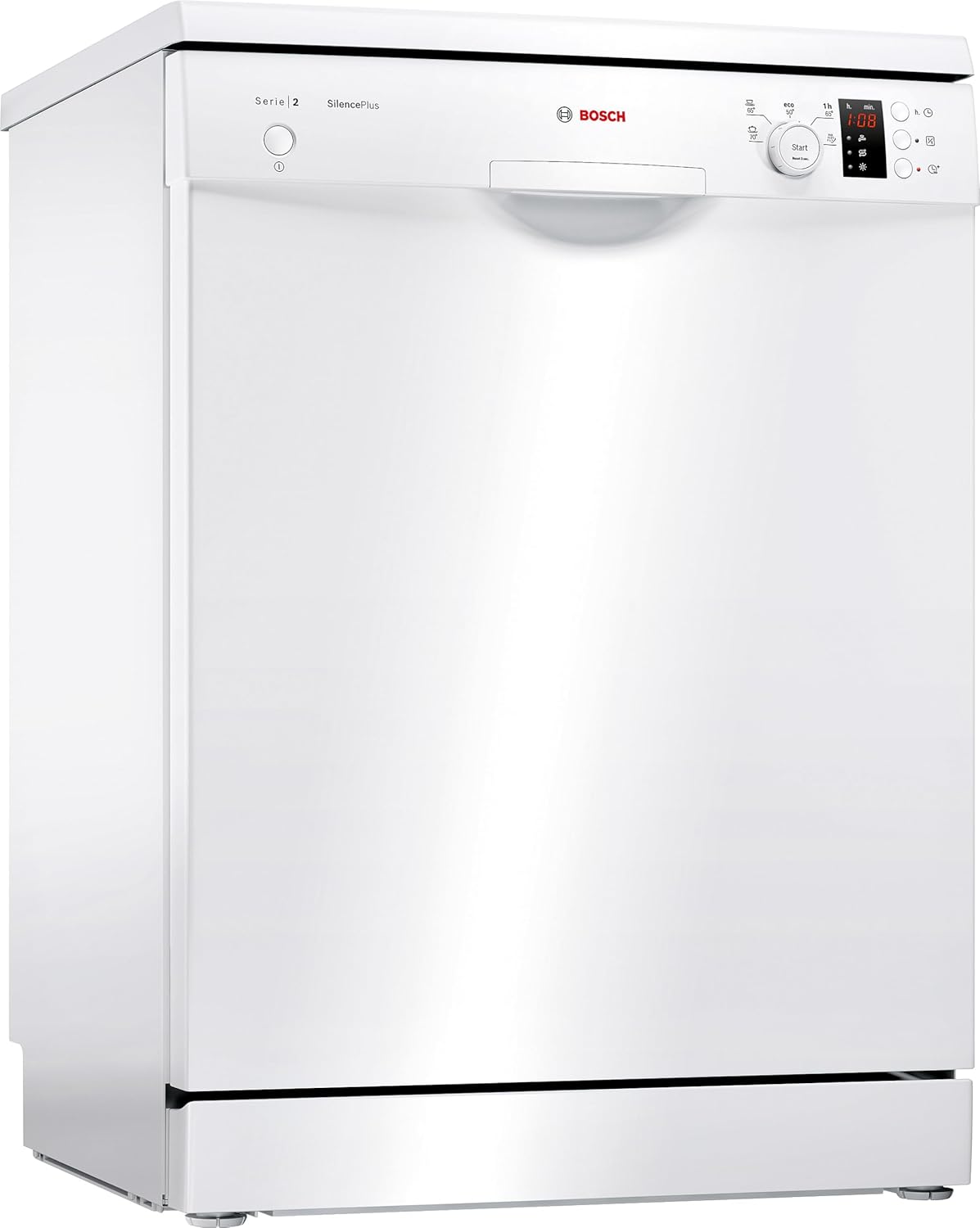 Bosch - Lavavajillas Libre Instalación, 60 cm, Motor EcoSilence, Programación Diferida, Blanco, SMS25AW05E