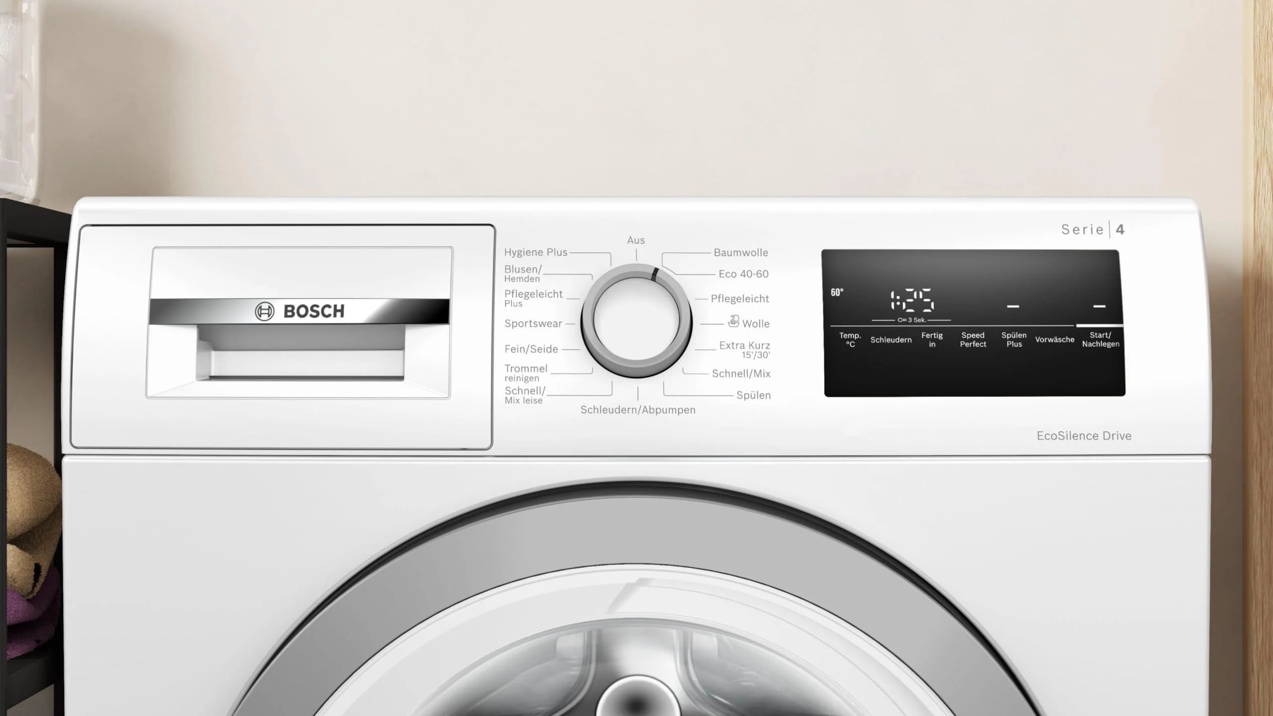 2026 BOSCH WAN28K23 Lavadora Serie 4, carga frontal, capacidad 8 kg, 1400 rpm, EcoSilence Drive: lavado silencioso y eficiente, Hygiene Plus, Speed Perfect, blanco, 60 cm, Edición exclusiva Amazon