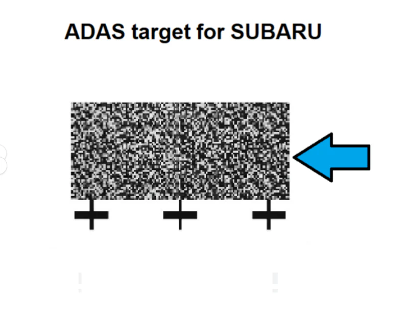 Subaru eyesight ADAS calibration target board type 2 -DIGITAL PATTERN ONLY