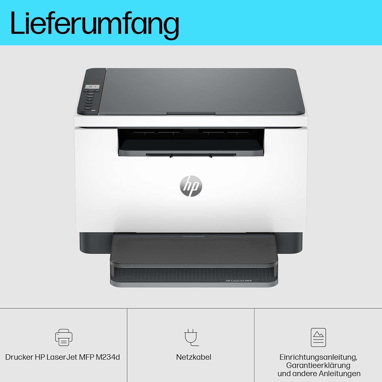 HP LaserJet MFP M235sdw Multifunktions-Laserdrucker Schwarzweiß, Drucken, Kopieren, Scannen, Automat.beidseitiger Druck, Dual-Band Wi-Fi, USB, LAN, HP Smart App, Intelligente Benutzeroberfläche